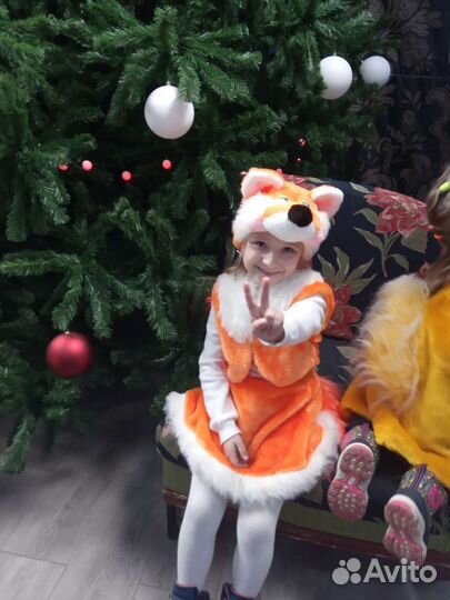 Костюм снеговик, лисенок, белочка, петрушки, петух