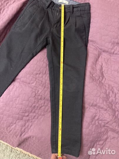 Белая рубашка и брюки для мальчика 128