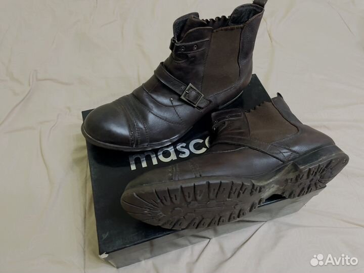 Полусапоги мужские кожаные