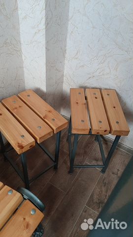 Скамейка и два стула ручная работа