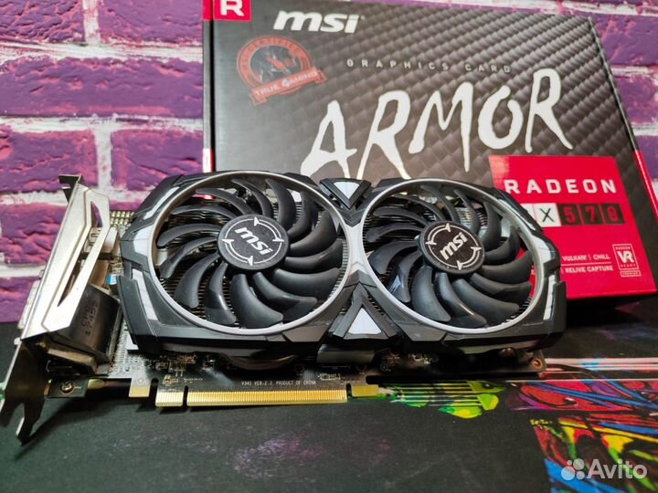 Видеокарта MSI Radeon RX 570 armor 4G