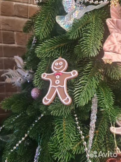 Пряничный человечек (3d печать) новогодняя игрушка