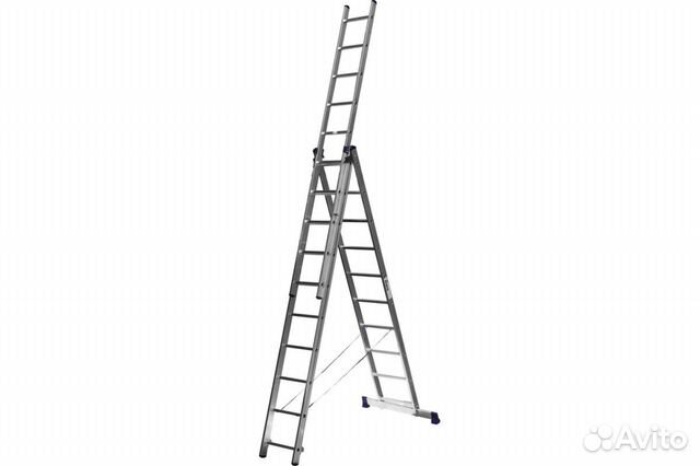 Лестница сибин, трехсекционная 10 ступеней