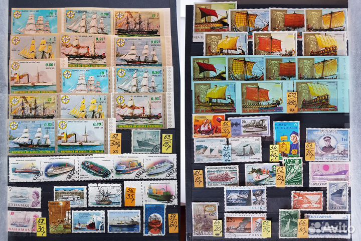 Марки. Корабли. Парусники. Яхты. Флотоводцы
