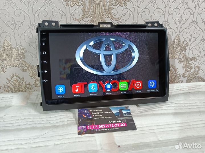 Магнитола Toyota Prado 120 андроид новая