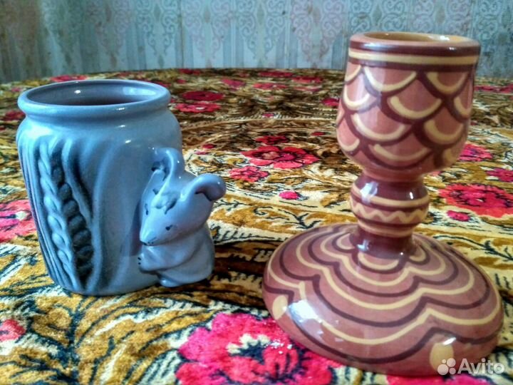 Вазы керамика, стекло, СССР