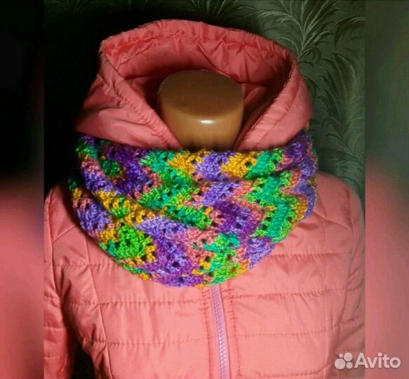 Шарф снуд труба вязание