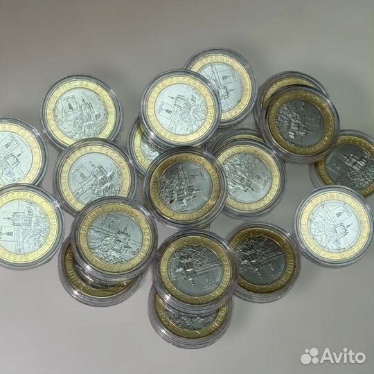 10 рублей торопец, биметалл