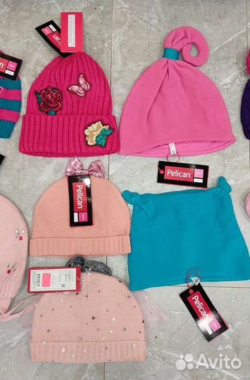 Шапка для девочки демисезонные