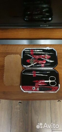 Маникюрный набор Zinger msfe-804 S, красный, 9