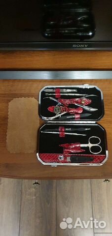 Маникюрный набор Zinger msfe-804 S, красный, 9