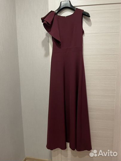 Выпускное платье бордовое 42-44 размер