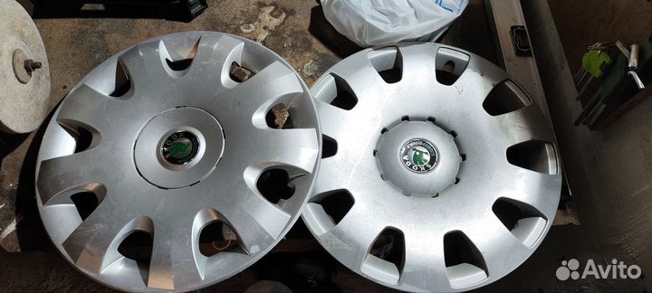 Колпаки на шкоду на r 15 2 штуки