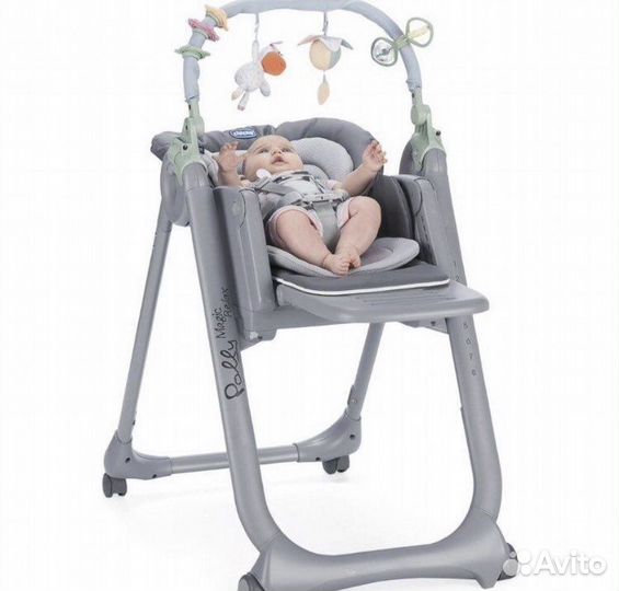 Стул для кормления chicco polly magic relax