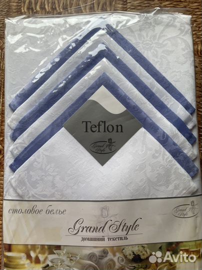 Teflon. Столовое белье- скатерть с салфетками