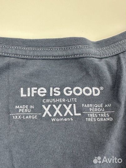 Футболка женская Life is good 3XL новая