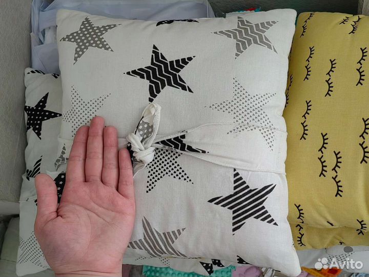 Бортики в детскую кроватку комплект 12 штук