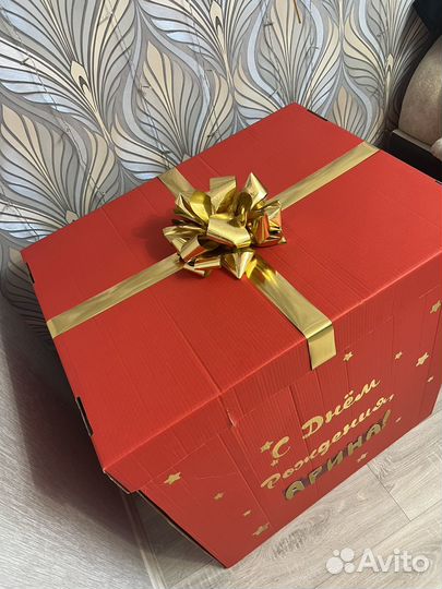 Коробка большая подарочная 80см