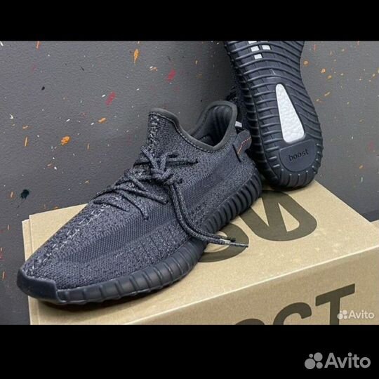 Кроссовки Adidas Yeezy Boost 350 Black Reflective