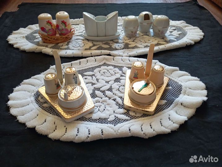 Соусники фарфор. Набор для специй СССР