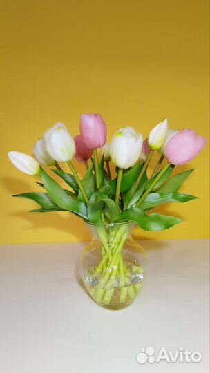 Тюльпаны цветы искусственные подарок