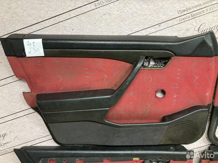 Дверные карты Mercedes w202