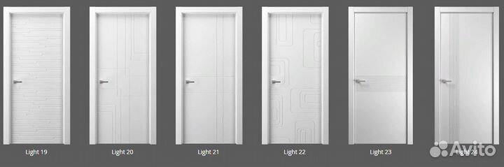 Двери межкомнатные белые