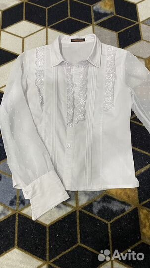 Блузка школьная 140