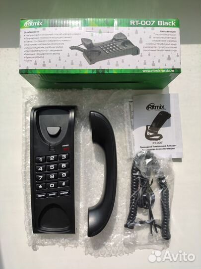 Проводной телефон Ritmix RT-007 новый