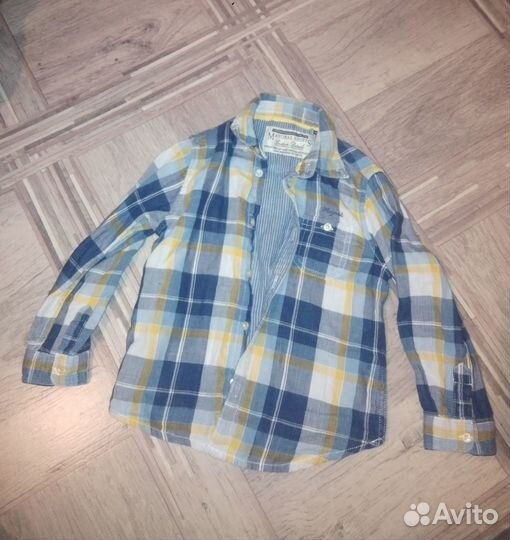 Рубашки в клетку Futurino (видео внутри) 104см