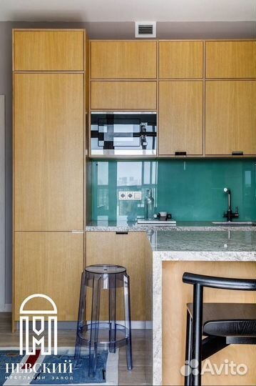 Кухонный гарнитур прямой матовый