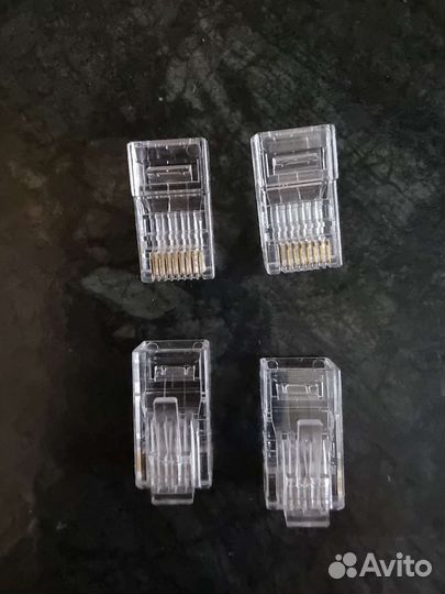 Коннектор для витой пары twist RJ-45 категории 6