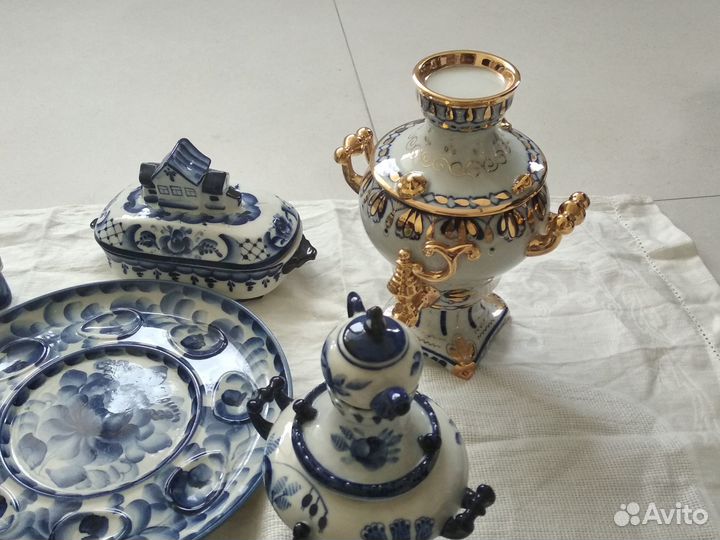 Гжель посуда