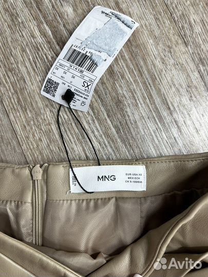 Кожаная юбка mango