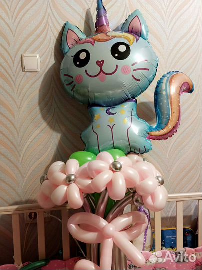 Цветы из шаров 3 шт