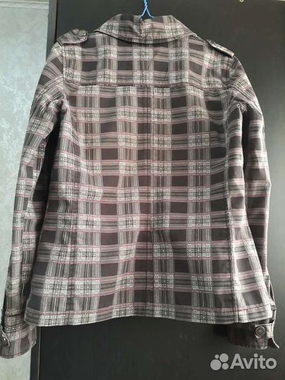 Куртка рубашка в клетку для девочки, - 36 размер
