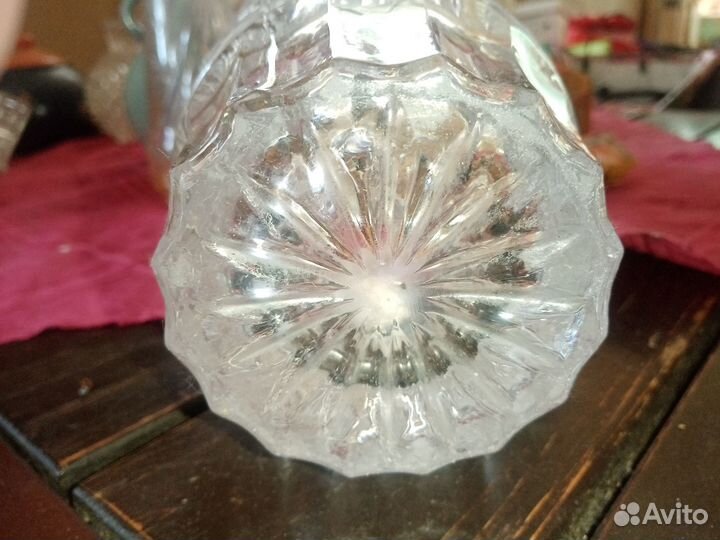 Хрустальная ваза для цветов СССР олим80пеада