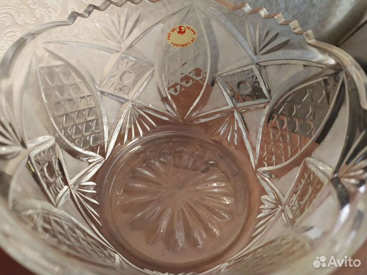 Хрустальная ваза, салатник