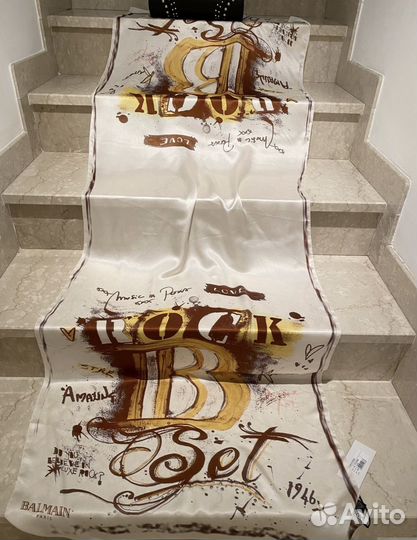 Balmain палантин платки шелк Max Mara Coccinelle