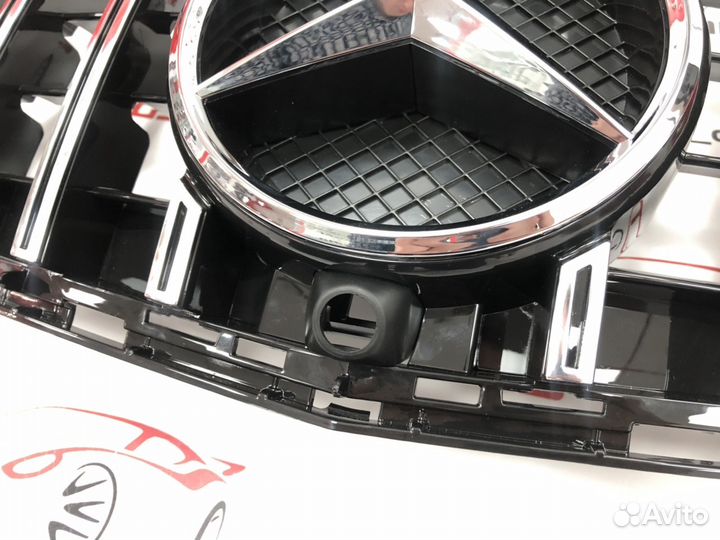 Решетка на Mercedes e-class w212 рест. GT AMG п/к