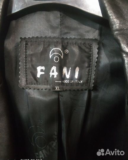 Кожаный пиджак мужской 