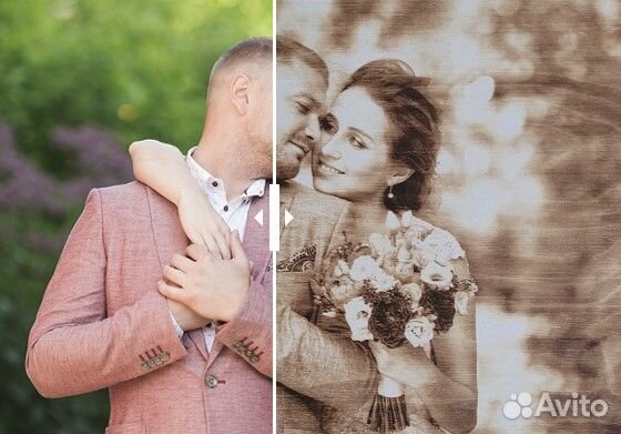 Портреты и картины, выжигание на дереве