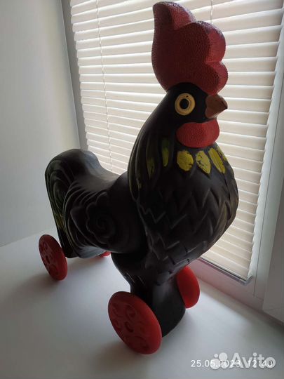 Петух игрушка каталка СССР
