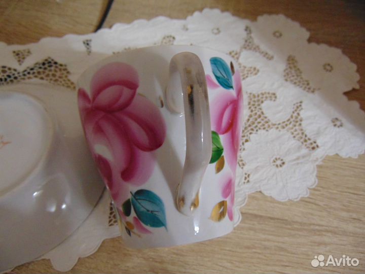 Большая чайная пара Бокал с блюдцем Хайта