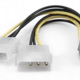 Переходник питания 2 Molex на 6 pin видеокарту