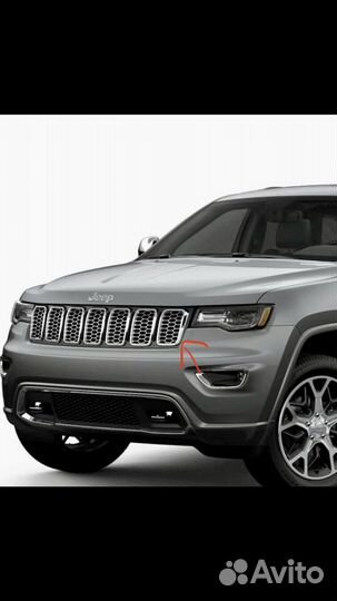 Комплект накладок решетки Jeep WK2 2017-22