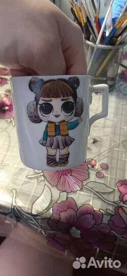 Бокал с крышкой и блюдцем