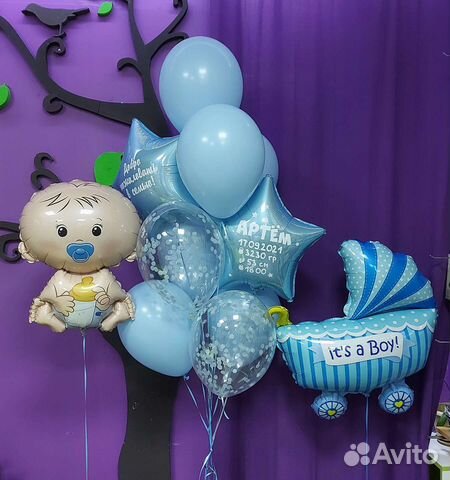 Шарики на выписку из роддома