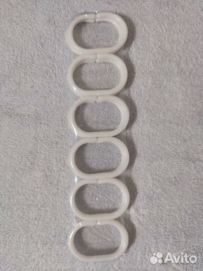 Кольца на карниз для ванной шторки