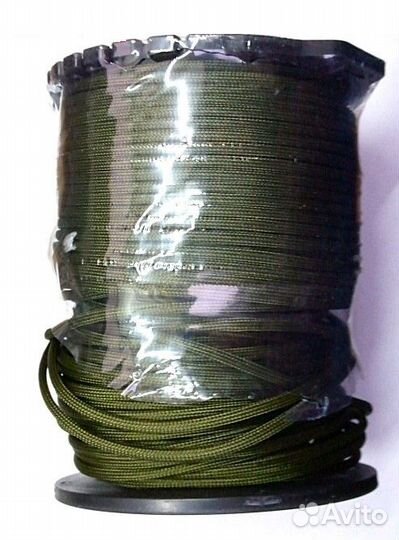 Шнур Паракорд 100м 4,5мм 9 жил Олива